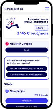 Carnet de Retraite - Application - Retraite globale avec bilan